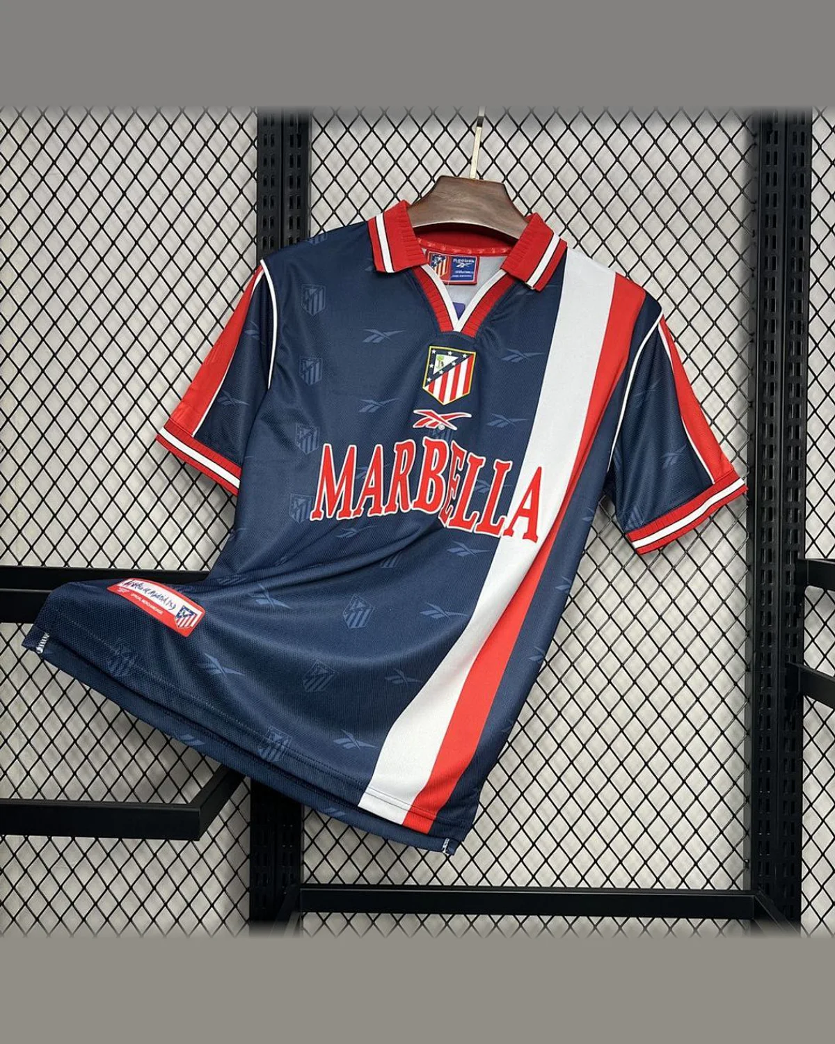 Atlético Madrid Retro 98/99 Atletico Madrid Away Jersey football jersey