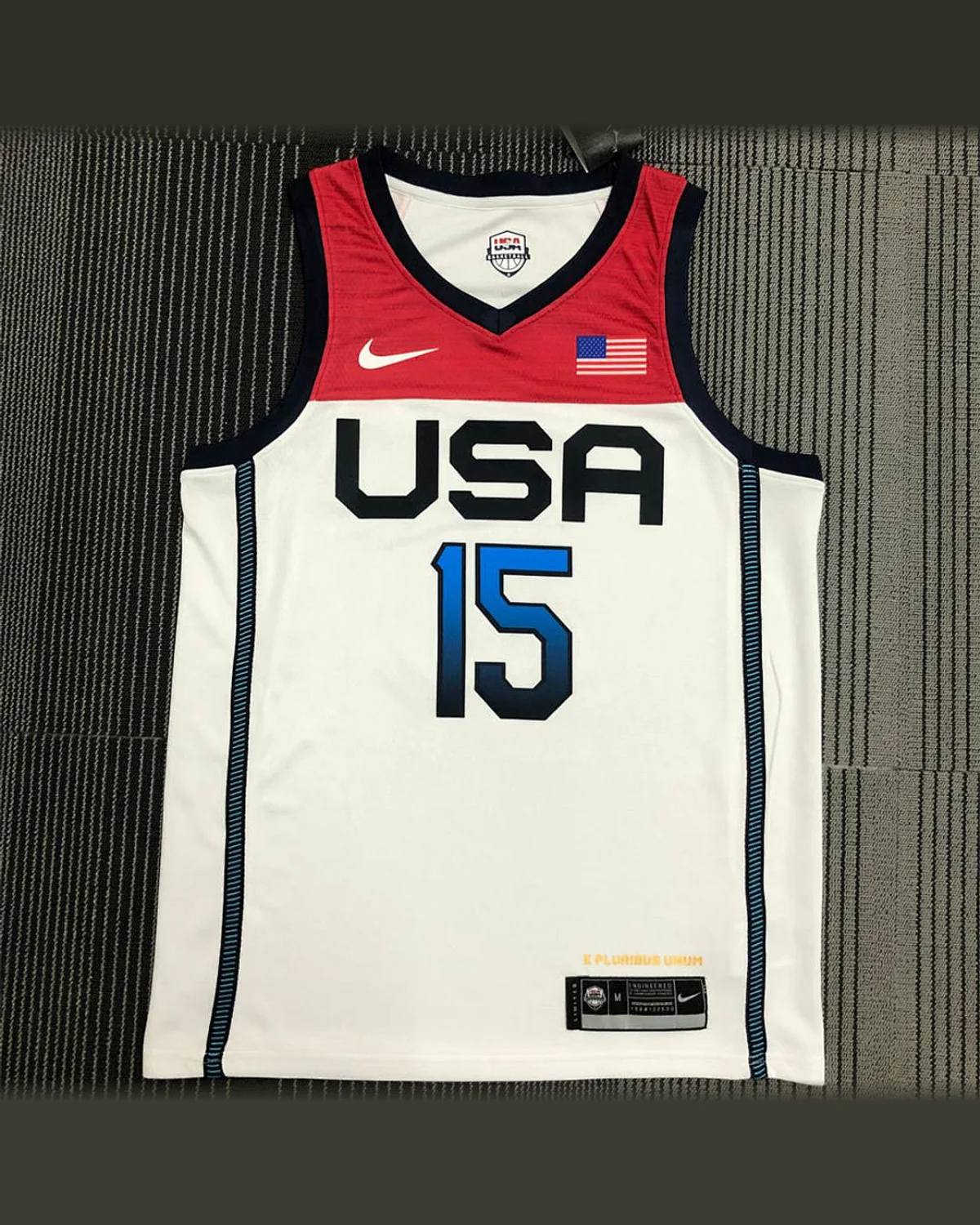 USA USA National White Jersey BOOKER#15 football jersey
