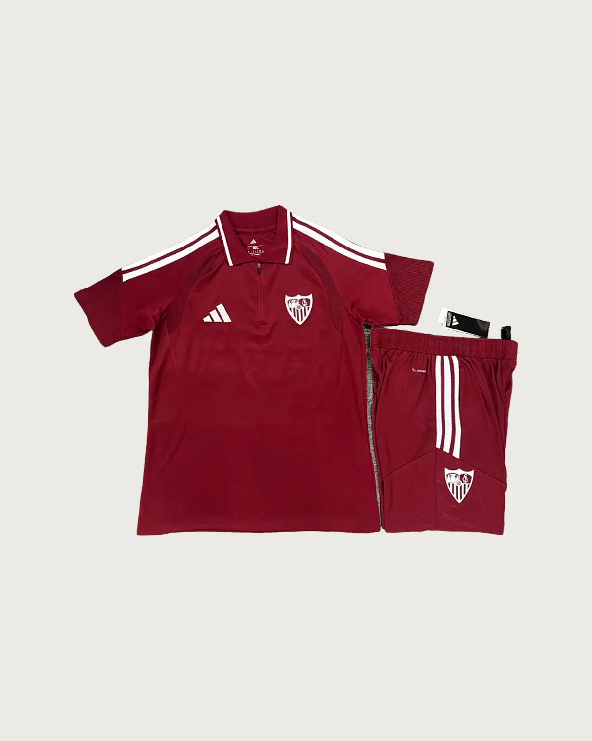 Sevilla Sevilla Maroon Polo Set with Shorts football jersey