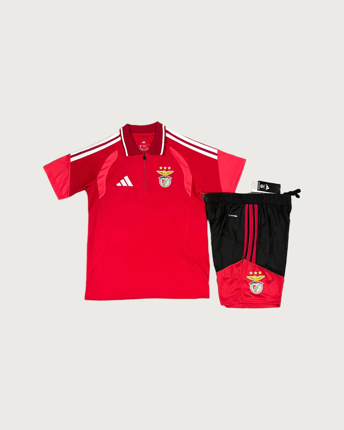 Benfica Benfica Red Polo Set with Shorts football jersey
