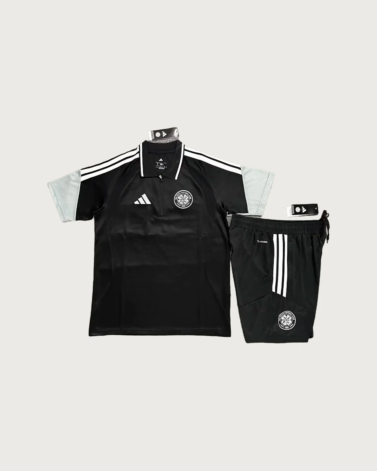 Celtic Celtic Black Polo Set with Shorts football jersey