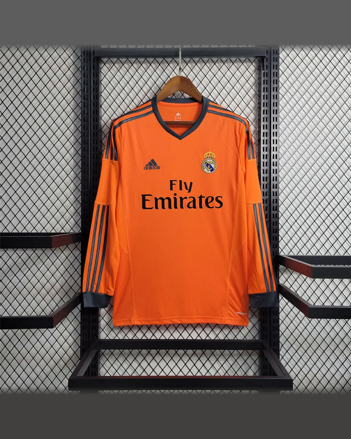 Real Madrid Retro 13/14 Real Madrid 2 Away Long-sleeved football jersey
