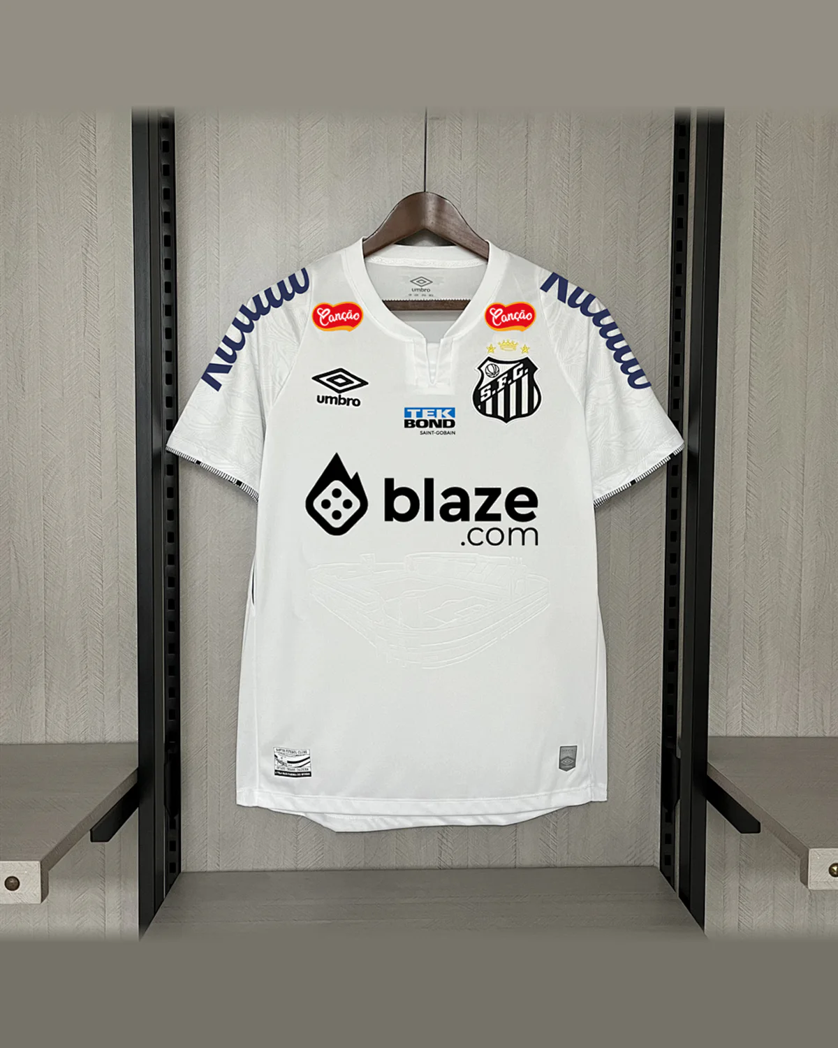 Santos 2024/25 Santos Home All Sponsors football jersey