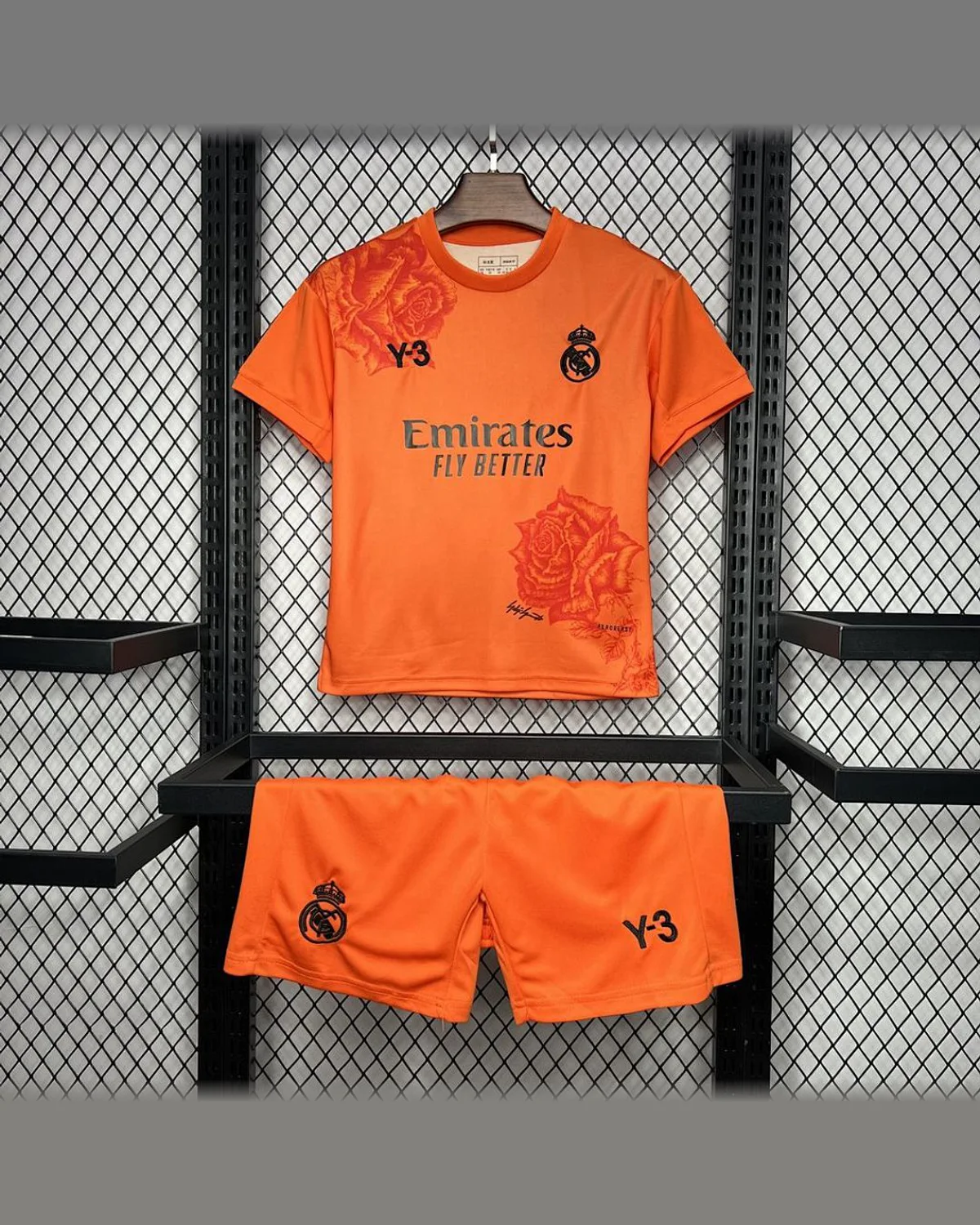 Real Madrid Real Madrid 2024/25 Y3 Rose Special Edition Black Kids Kit football jersey