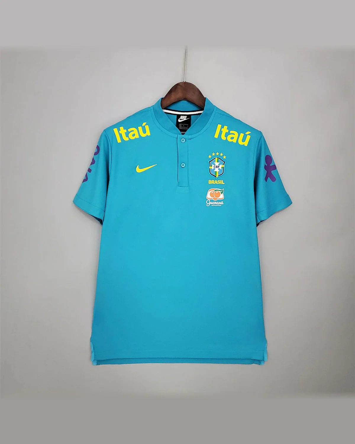 Brazil 2020/21 Brazil Pre-match Blue football jersey