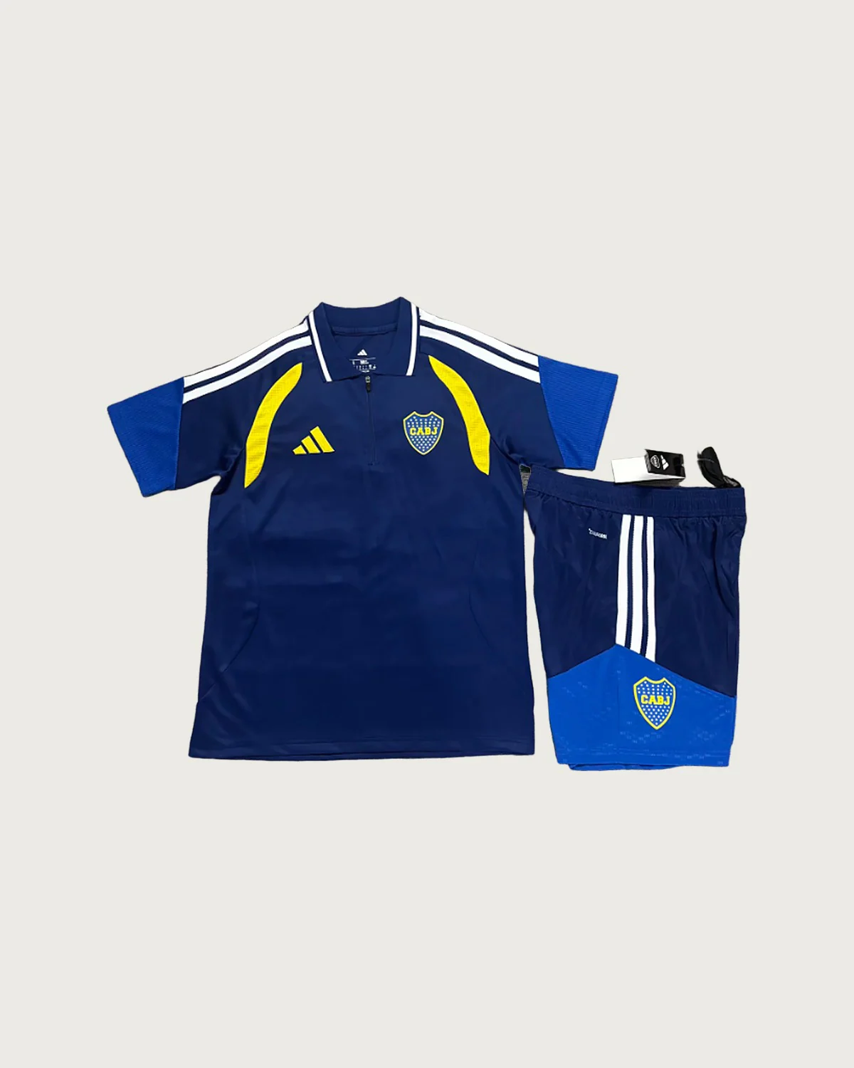 Boca Juniors Boca Juniors Blue Polo Set with Shorts football jersey