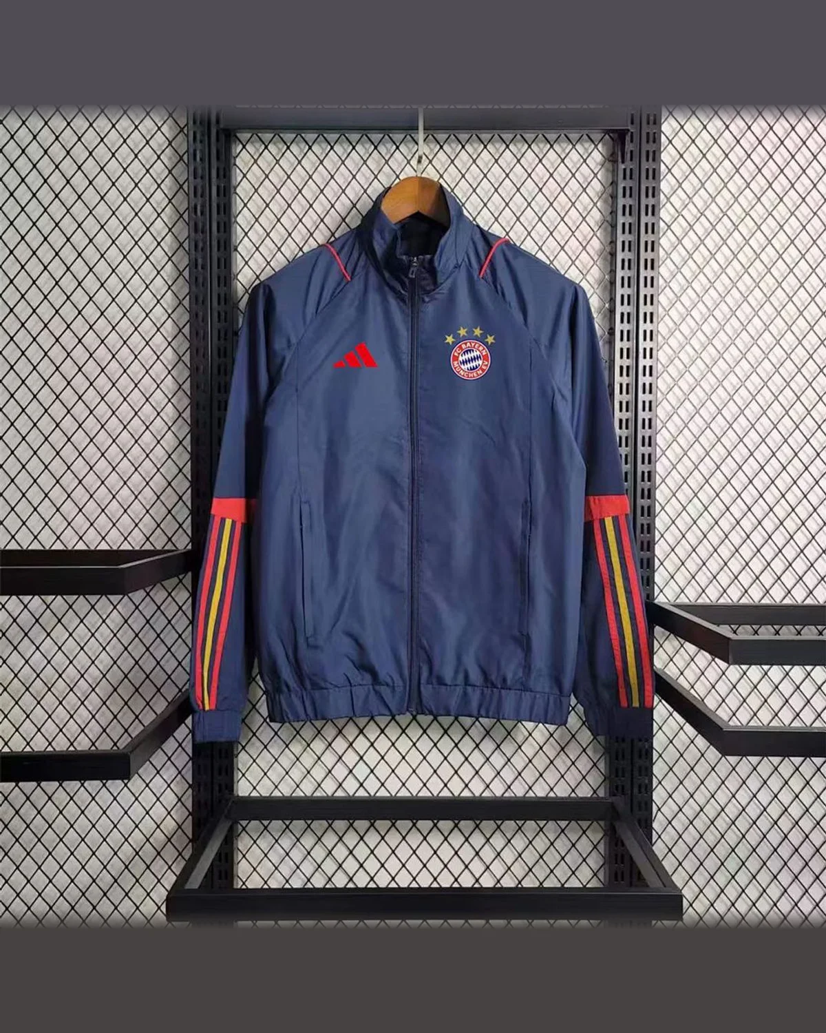 Bayern Munich Windbreaker Bayern Munich Dark blue football jersey
