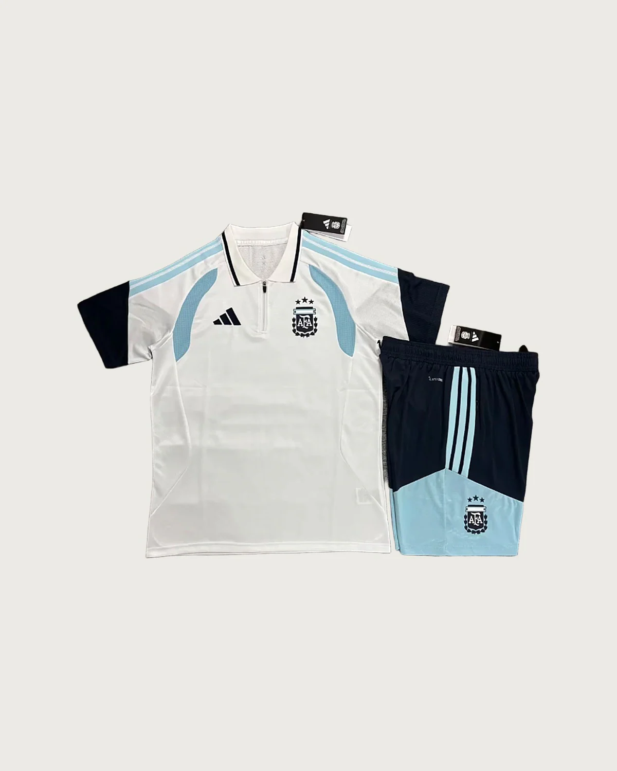 Argentina Argentina White Polo Set with Shorts football jersey