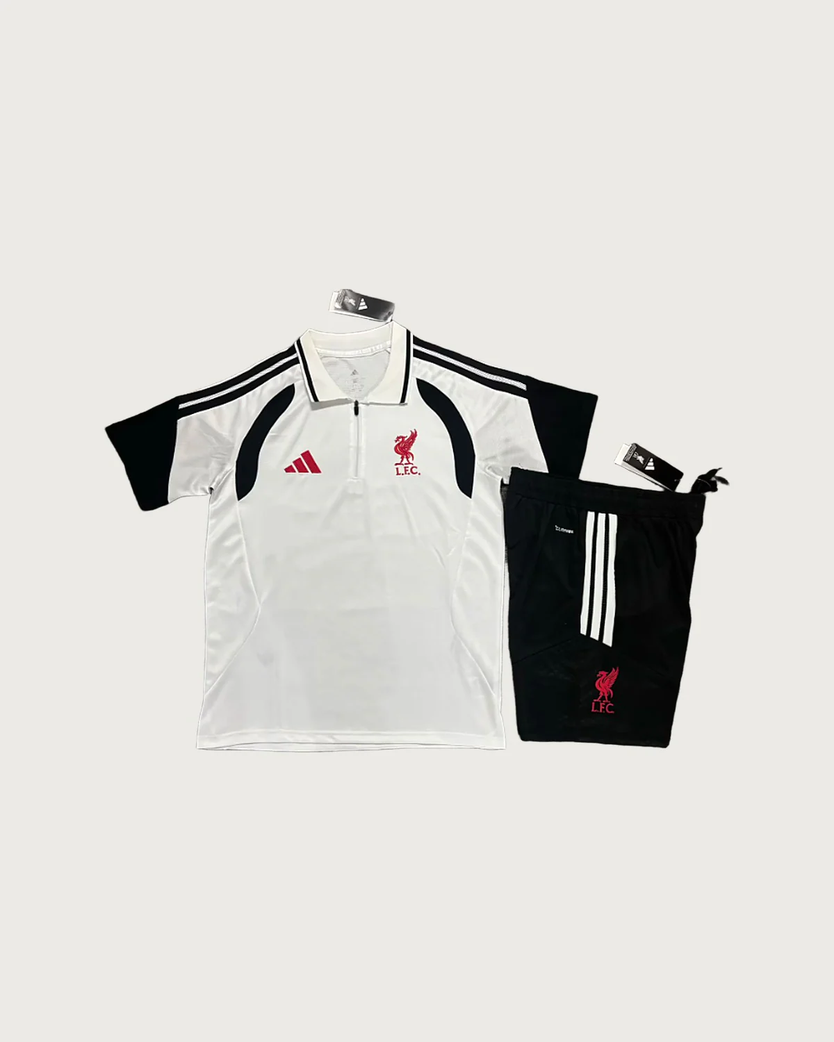 Liverpool Liverpool White Polo Set with Shorts football jersey