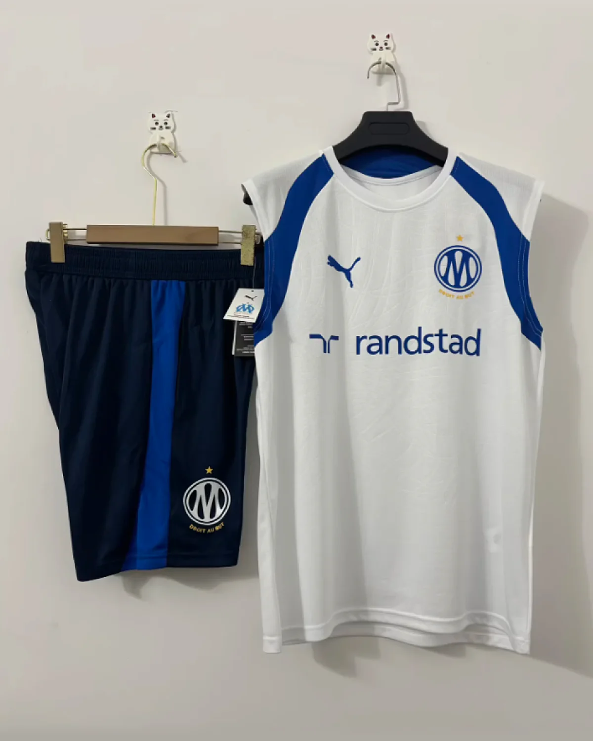 Olympique Marseille Marseille White Training Vest football jersey