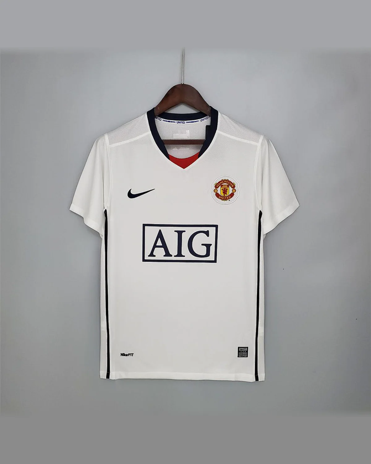 Manchester United Retro 08/09 Manchester United League Edition Away White football jersey