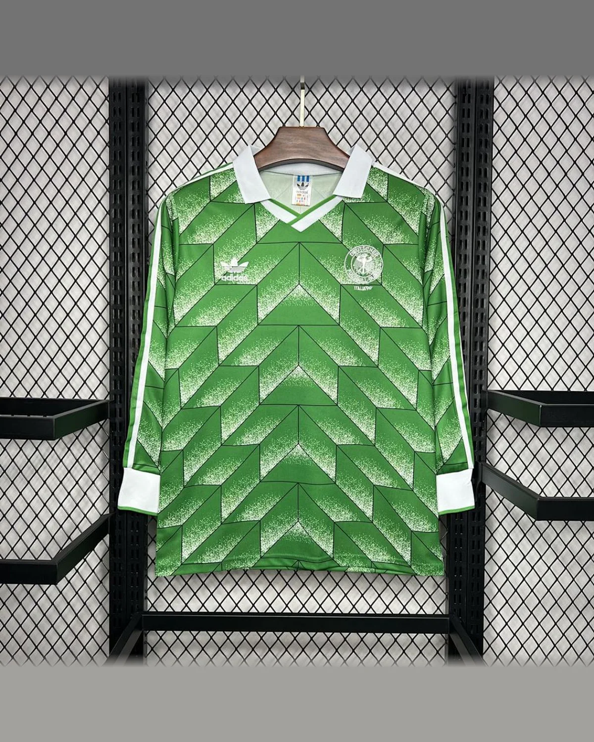 Germany Retro 1990 Germany Away Long Sleeve Jersey football jersey