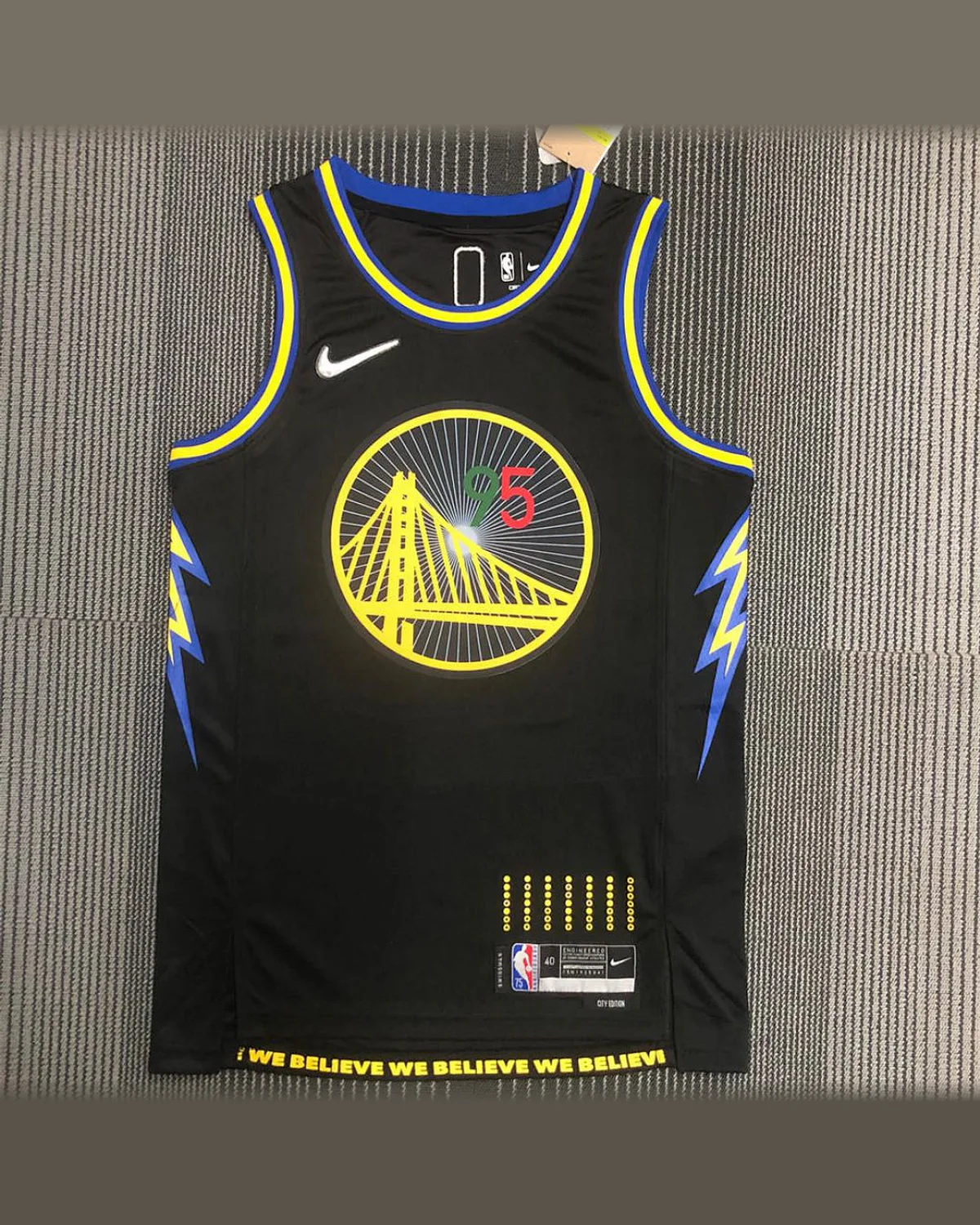 Mexico Golden State Warriors V-Neck Mexico Edition 75th Anniversary Black Jersey TOSCANO#95 football jersey