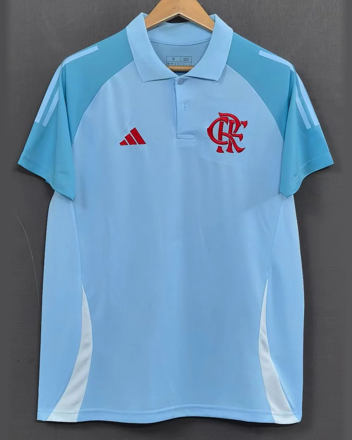 Flamengo 2025/26 Flamengo Lake Blue Polo Shirt football jersey