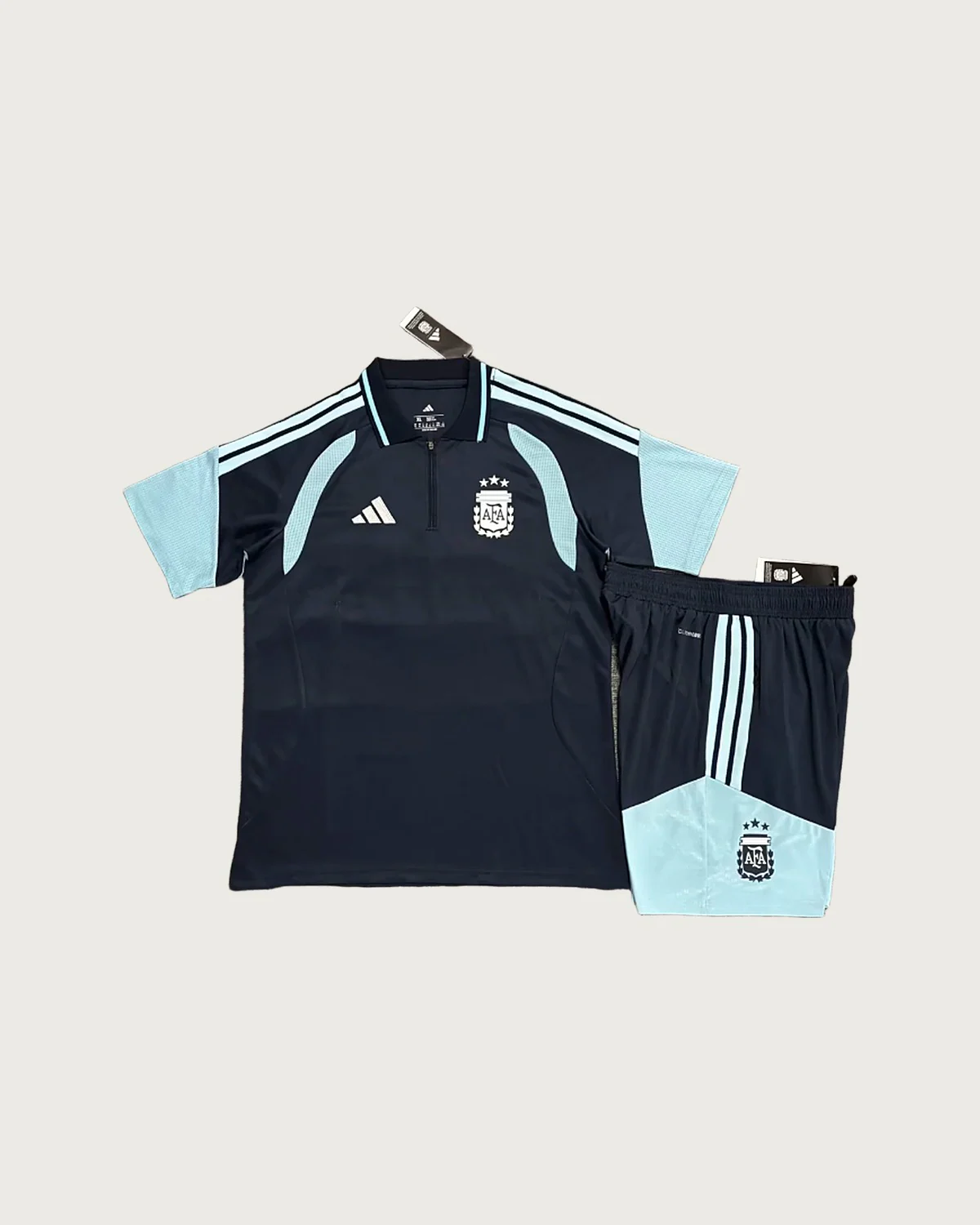 Argentina Argentina Navy Blue Polo Set with Shorts football jersey