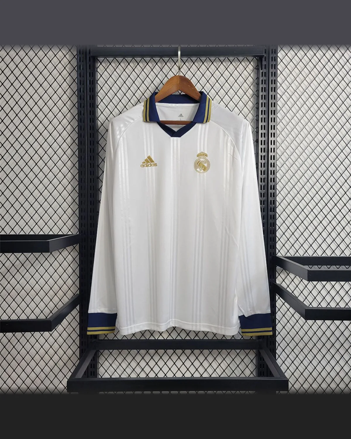 Real Madrid Retro 2019/20 Long Sleeve Real Madrid Training football jersey