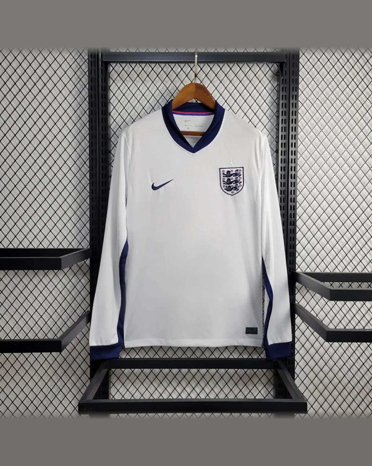 England 2024/25 England Home Long Sleeve football jersey