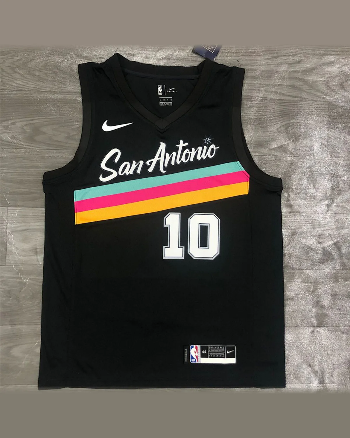 Tottenham Hotspur Tottenham Hotspur San Antonio Spurs V-Neck Black Jersey DeROZAN#10 football jersey