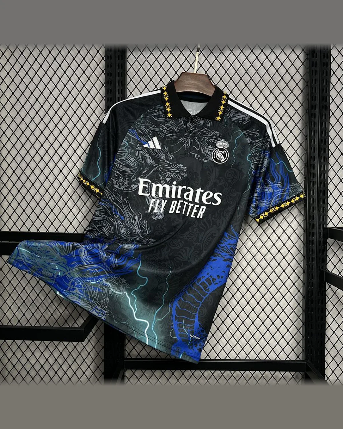 Real Madrid 2024/25 Real Madrid Black Dragon Jersey football jersey