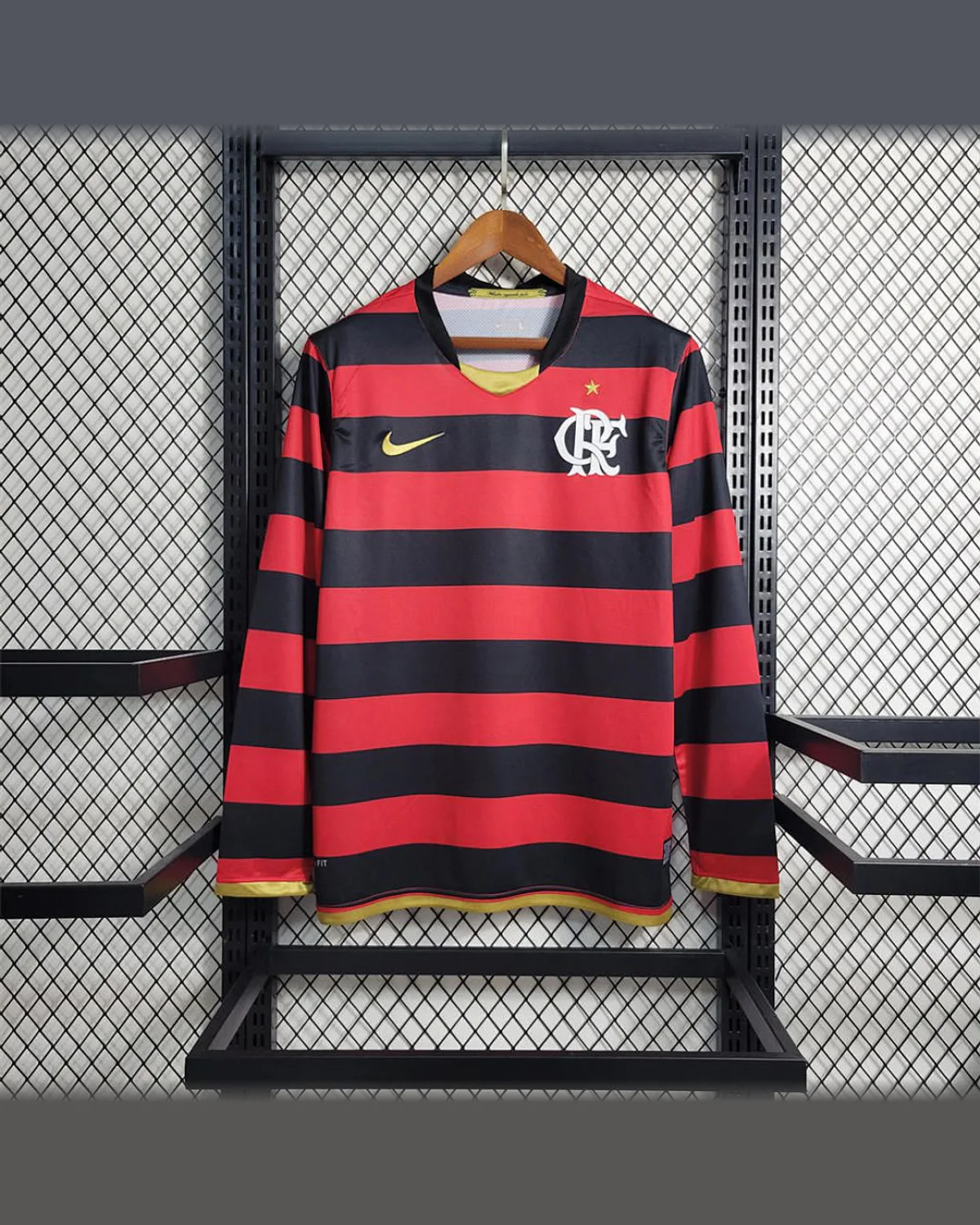 Flamengo Retro 08/09 Long Sleeve Flamengo Home football jersey