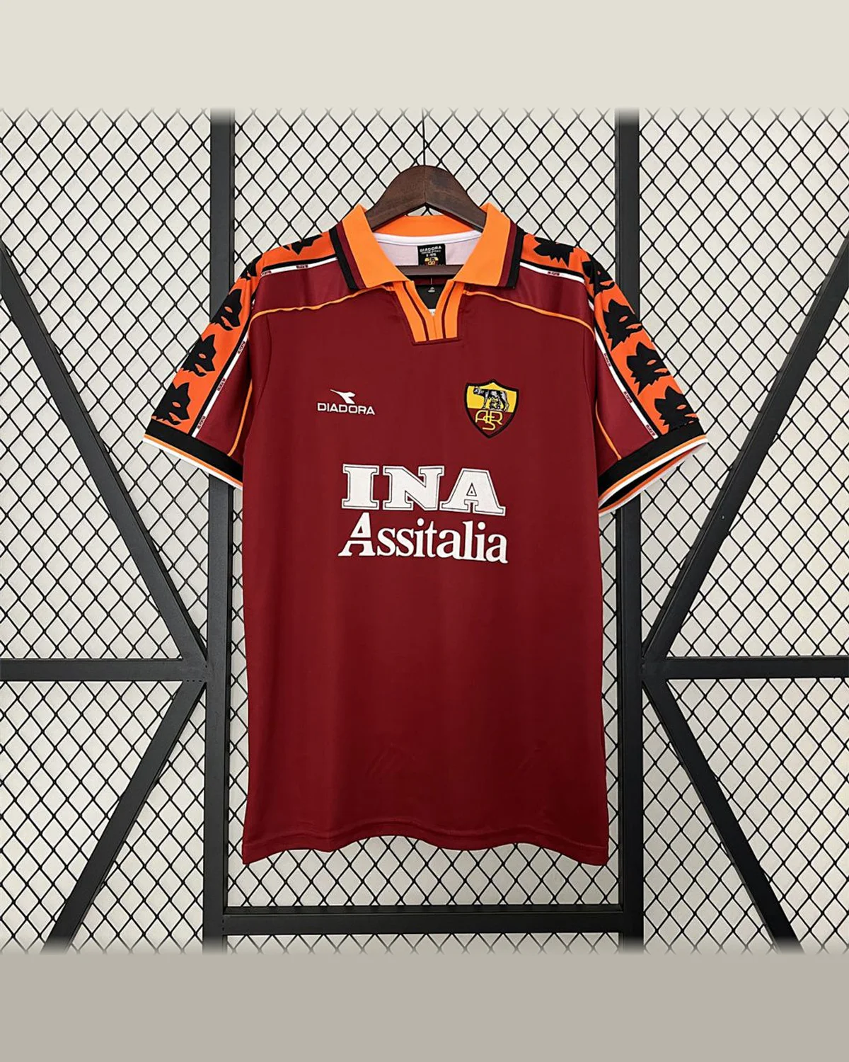 AS Roma Retro 98/99 Roma Home football jersey