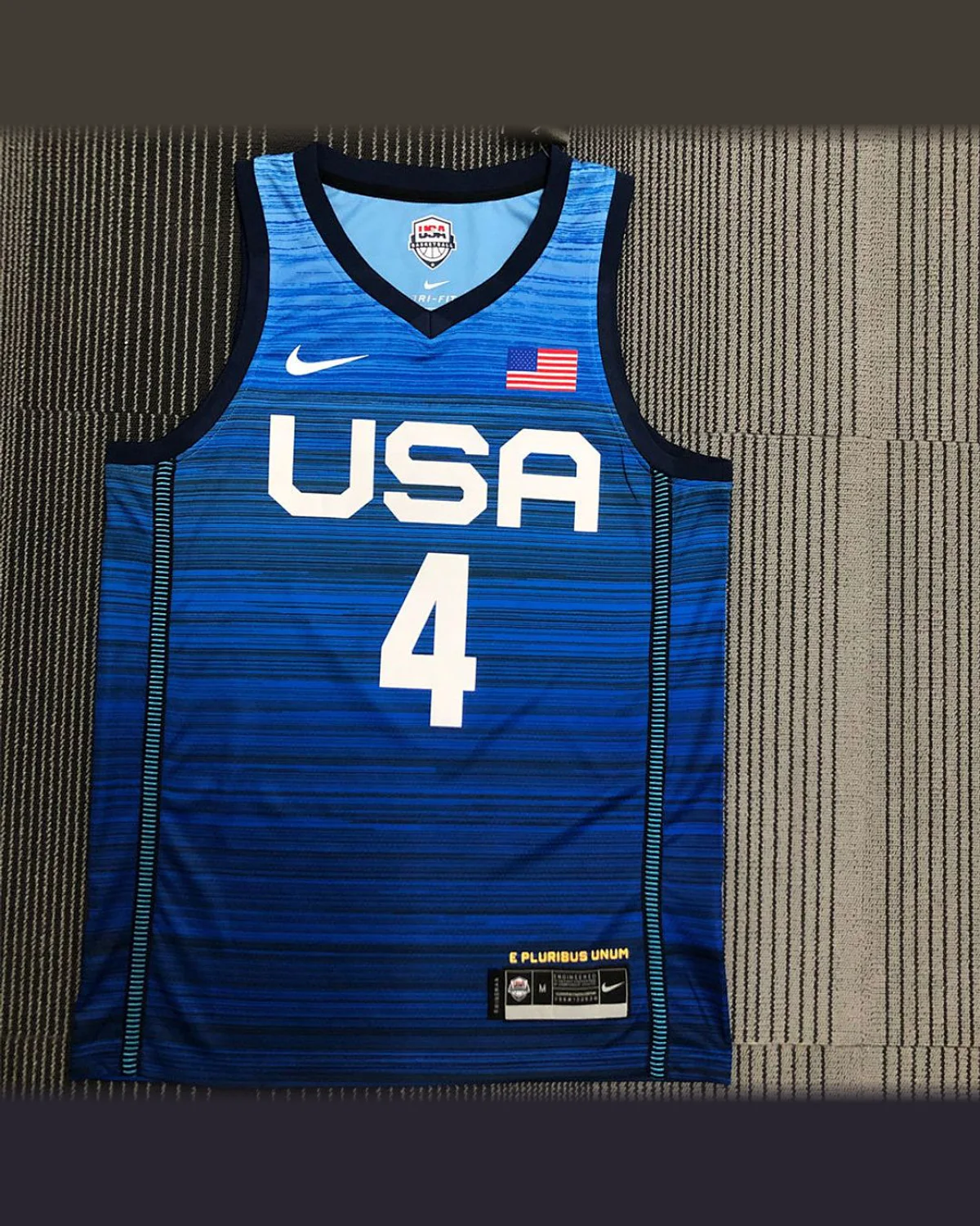 USA USA National Blue Jersey BEAL#4 football jersey