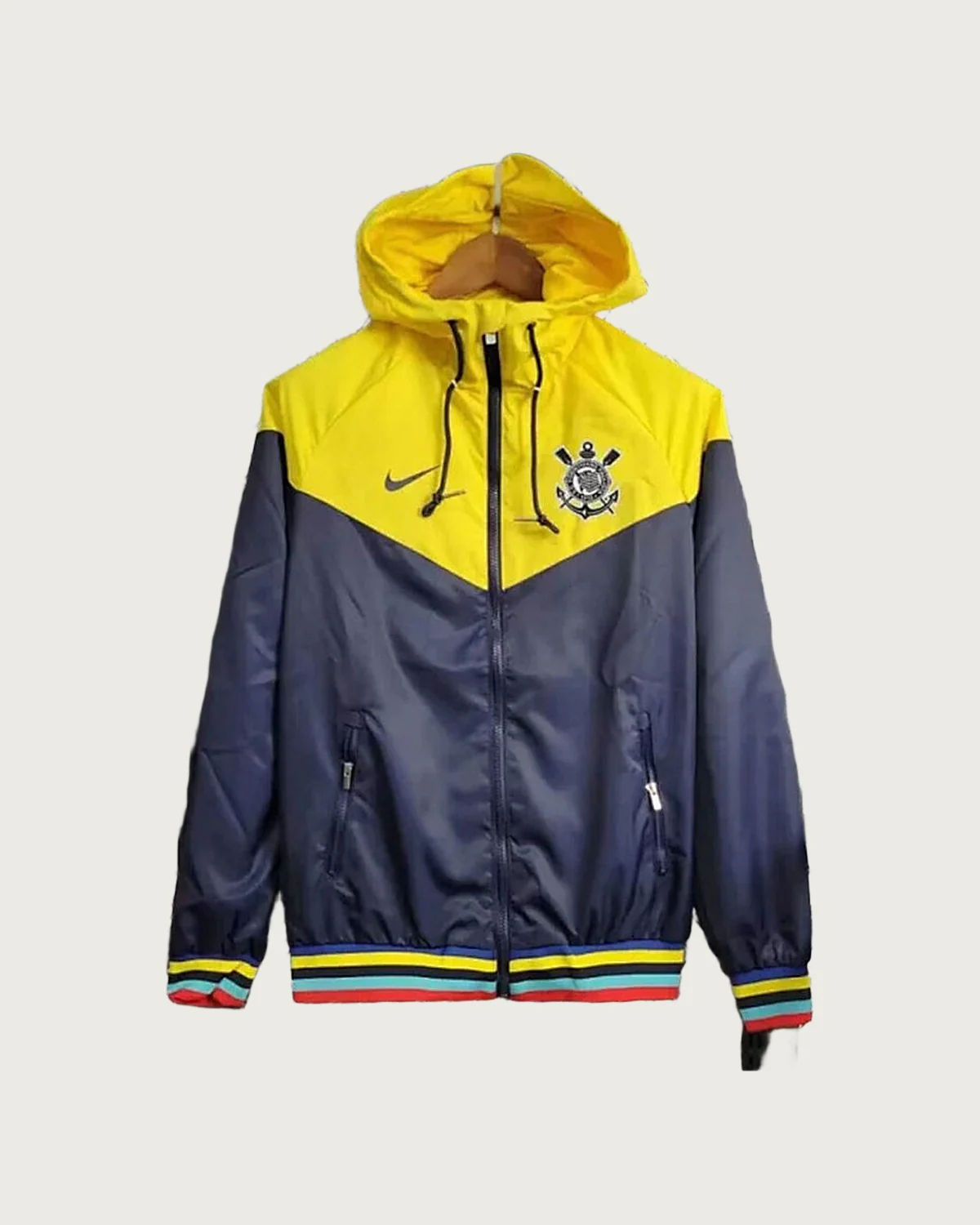Corinthians 2024/25 Corinthians Windbreaker Navy and Yellow football jersey