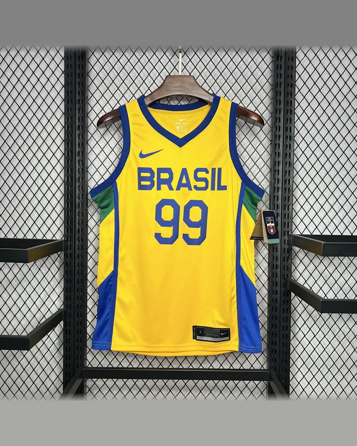 Brazil Brazil 2024/25 L. DIas#99 Home Basketball Jersey football jersey