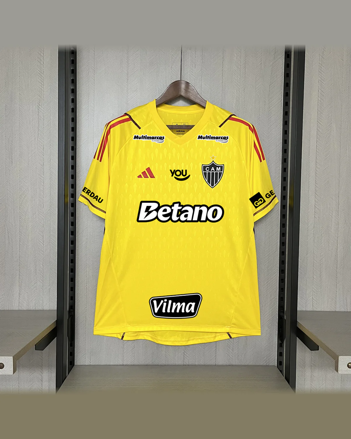 Atlético Mineiro 2024/25 Atlético Mineiro Limited Edition Goalkeeper Yellow All Sponsors football jersey
