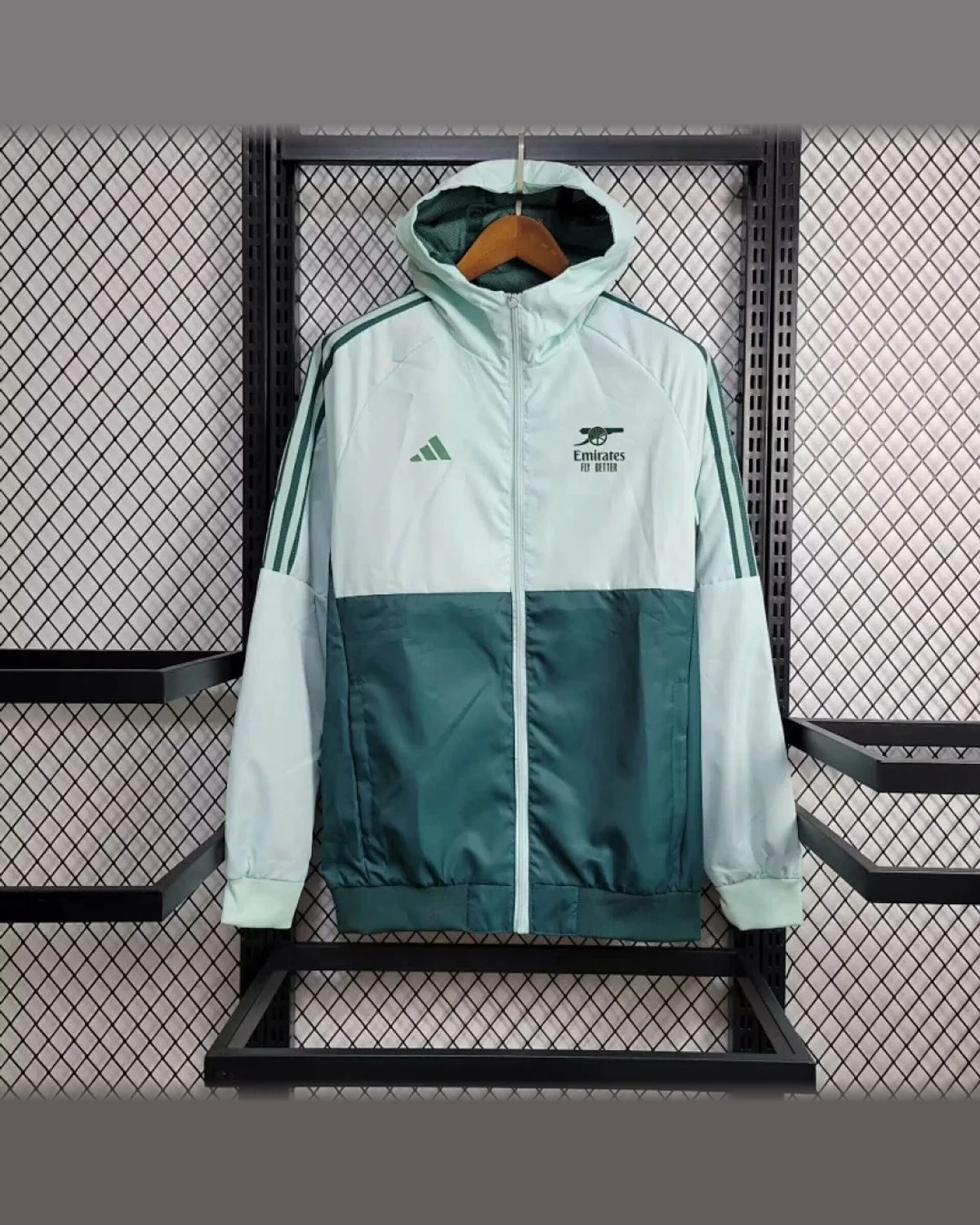 Arsenal 2024/25 Arsenal blue windbreaker football jersey