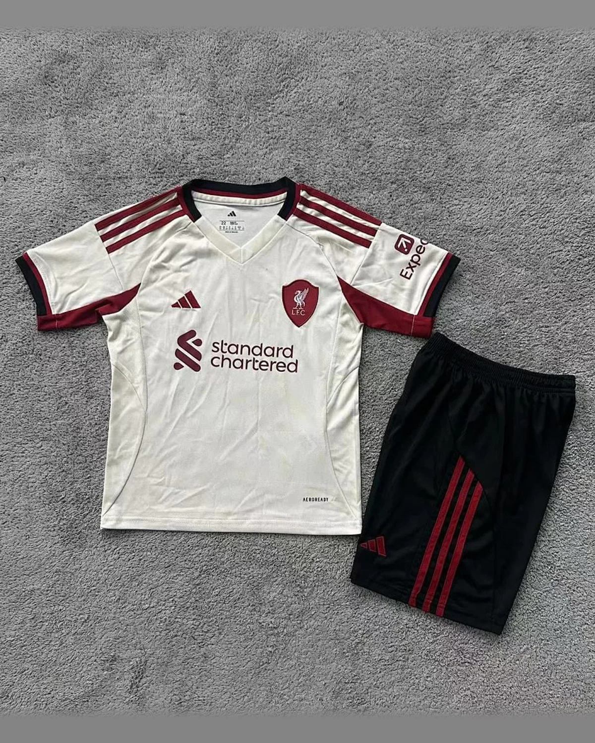Liverpool 2025/26 Liverpool Away Kit Kids football jersey