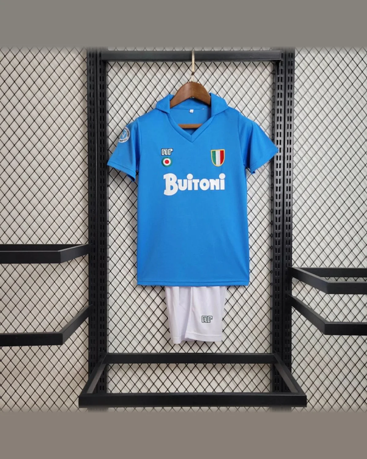 SSC Napoli Retro Kids 87/88 Napoli Home football jersey