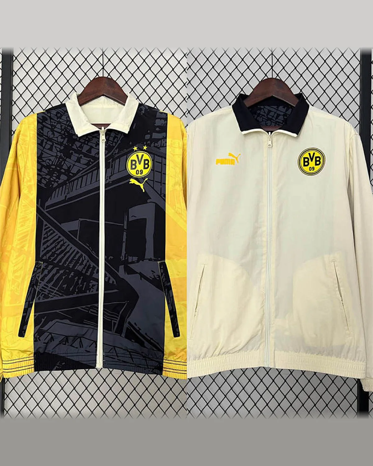 Borussia Dortmund 2024/25 Dortmund Trench Coat Reversible football jersey