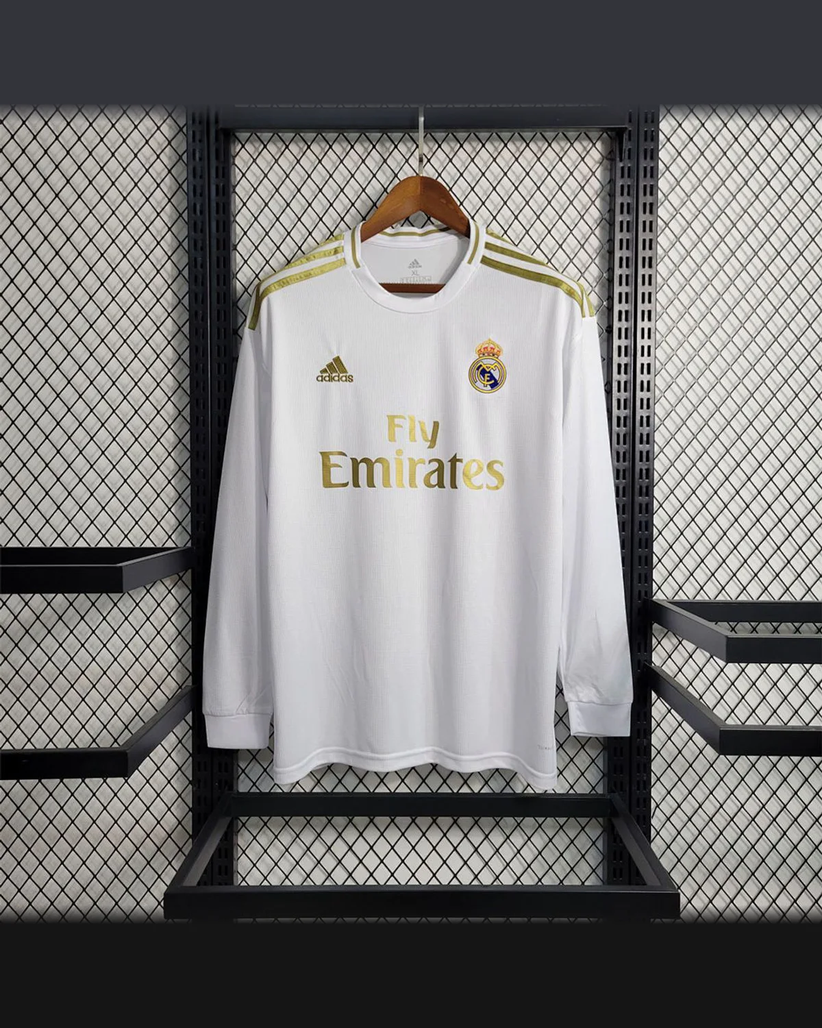 Real Madrid Retro 19/20 Real Madrid Long Sleeve Home football jersey