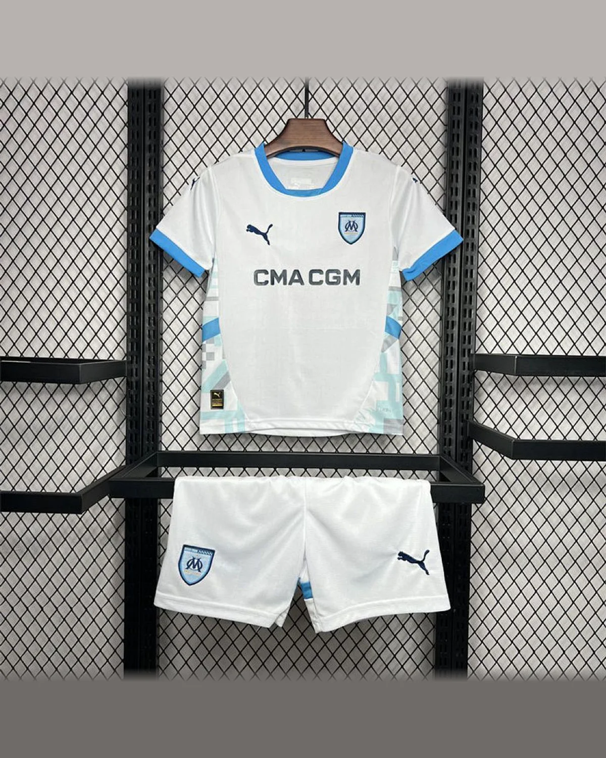 Olympique Marseille Olympique Marseille 2024/25 Home Kids Kit football jersey