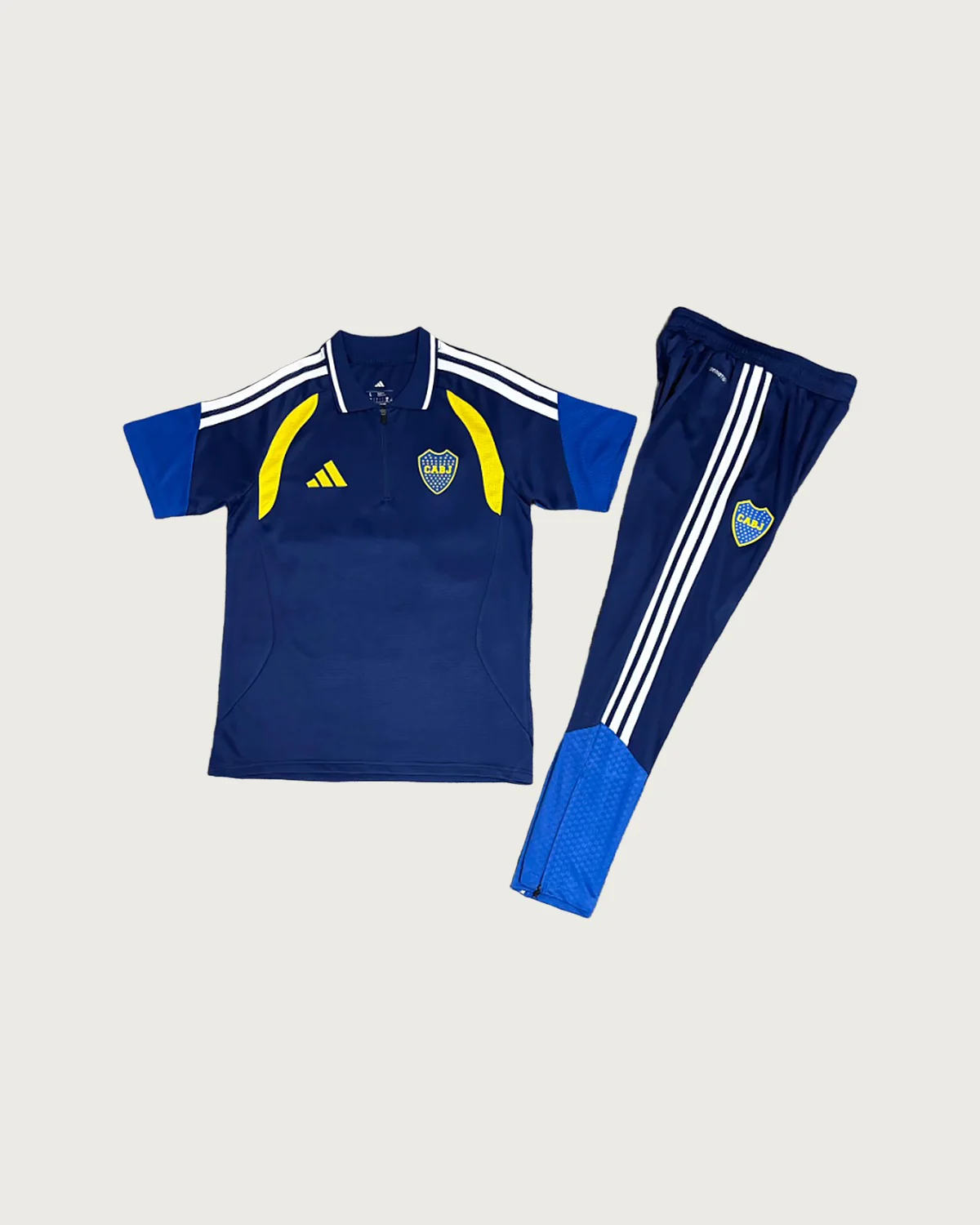 Boca Juniors Boca Juniors Blue Polo Set with Training Pants football jersey