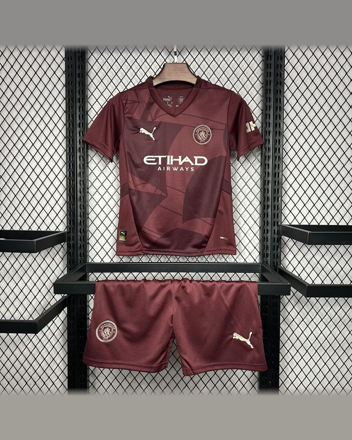 Manchester City 2024/25 Manchester City Third Away Kids Kit football jersey