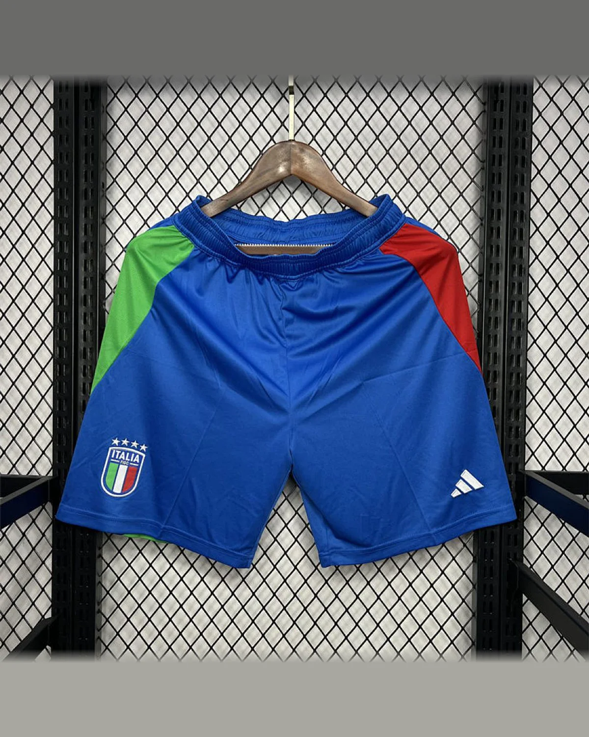 Italy Italy 2024/25 Euro Home Shorts football jersey