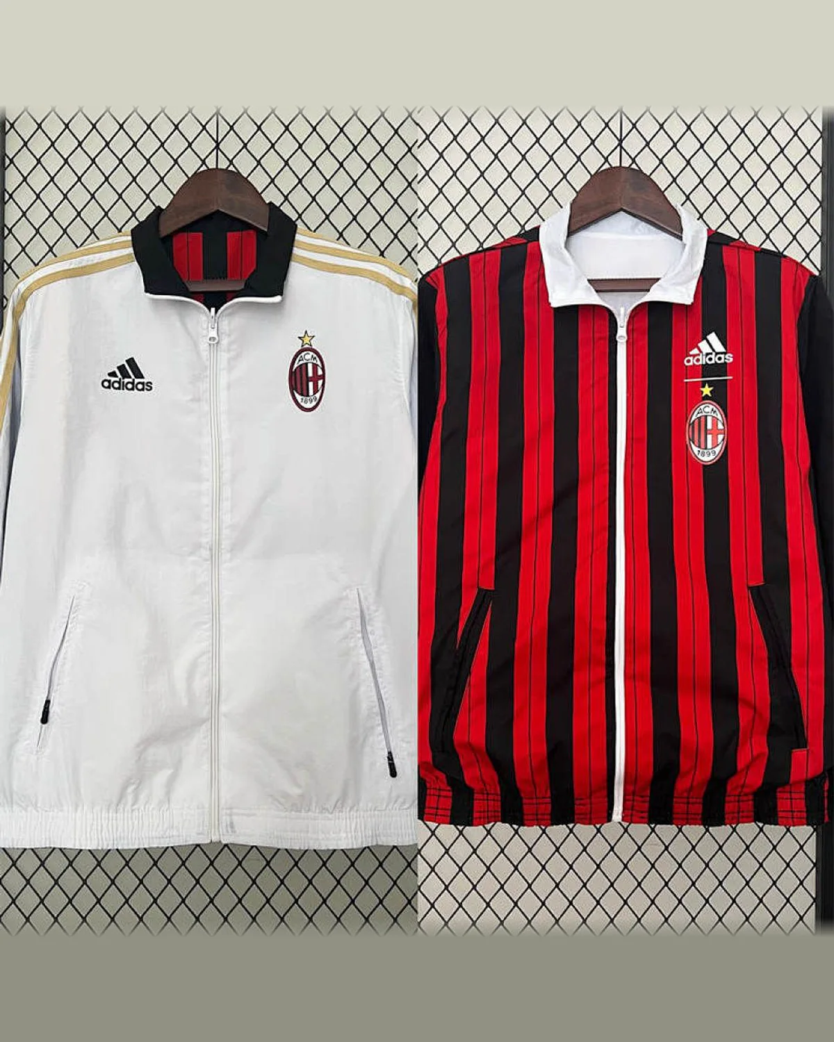 AC Milan 2024/25 AC Milan Trench Coat Reversible football jersey