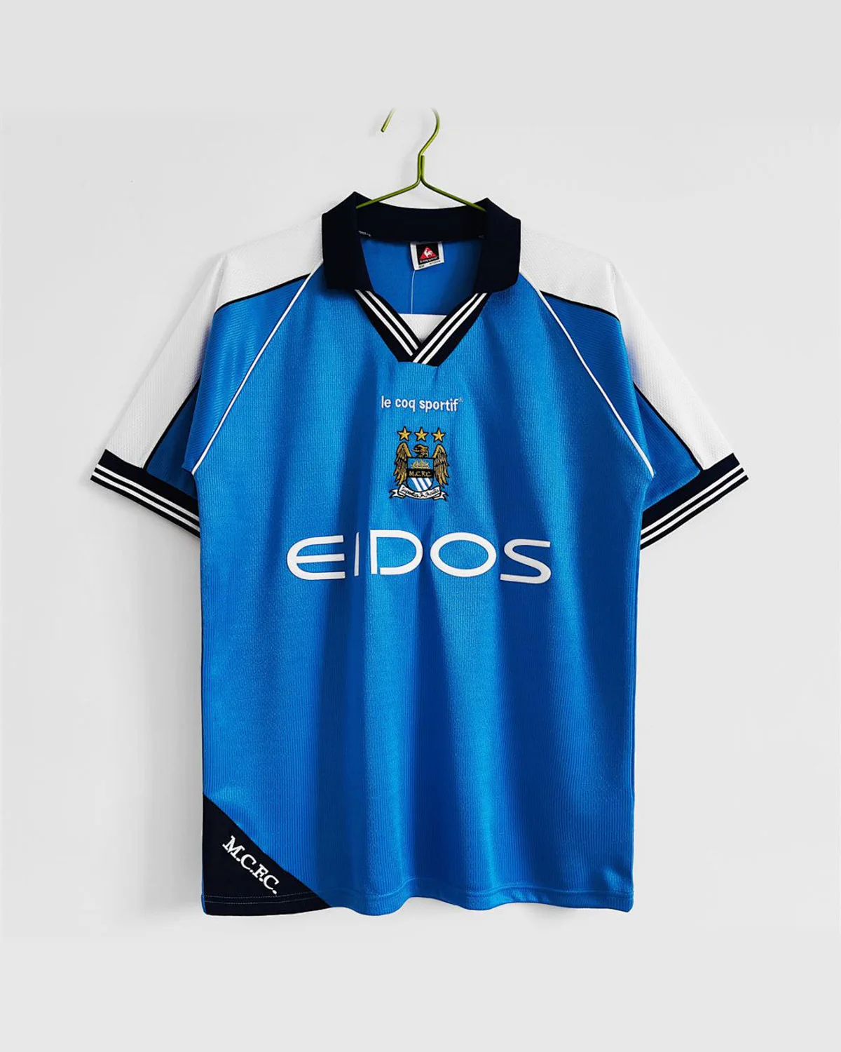 Manchester City Retro 1990/01 Manchester City Home Soccer Jersey football jersey