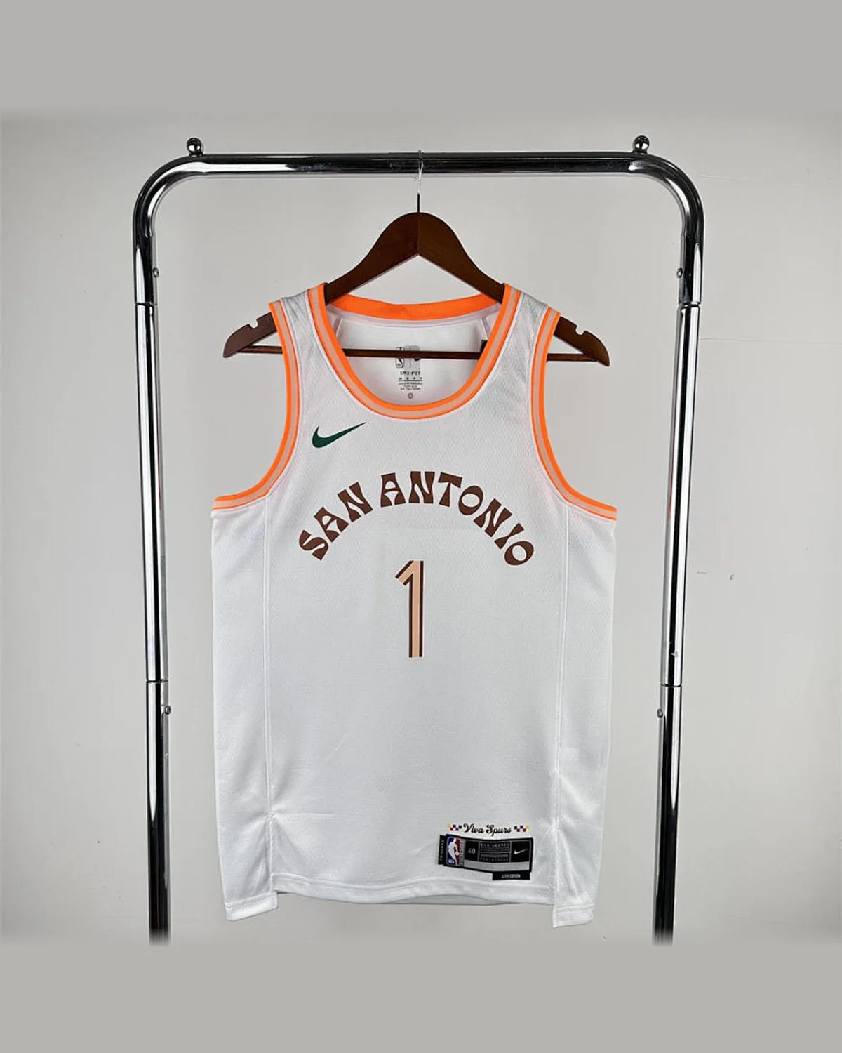 Tottenham Hotspur Tottenham Hotspur San Antonio Spurs WEMBANYAMA#1 2024 White City Edition Swingman Jersey football jersey