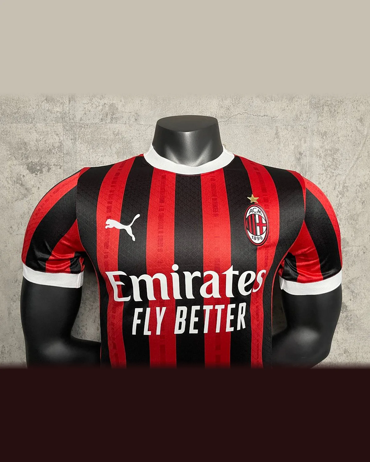 AC Milan 2024/25 AC Milan Home Kit In - Player Version football jersey