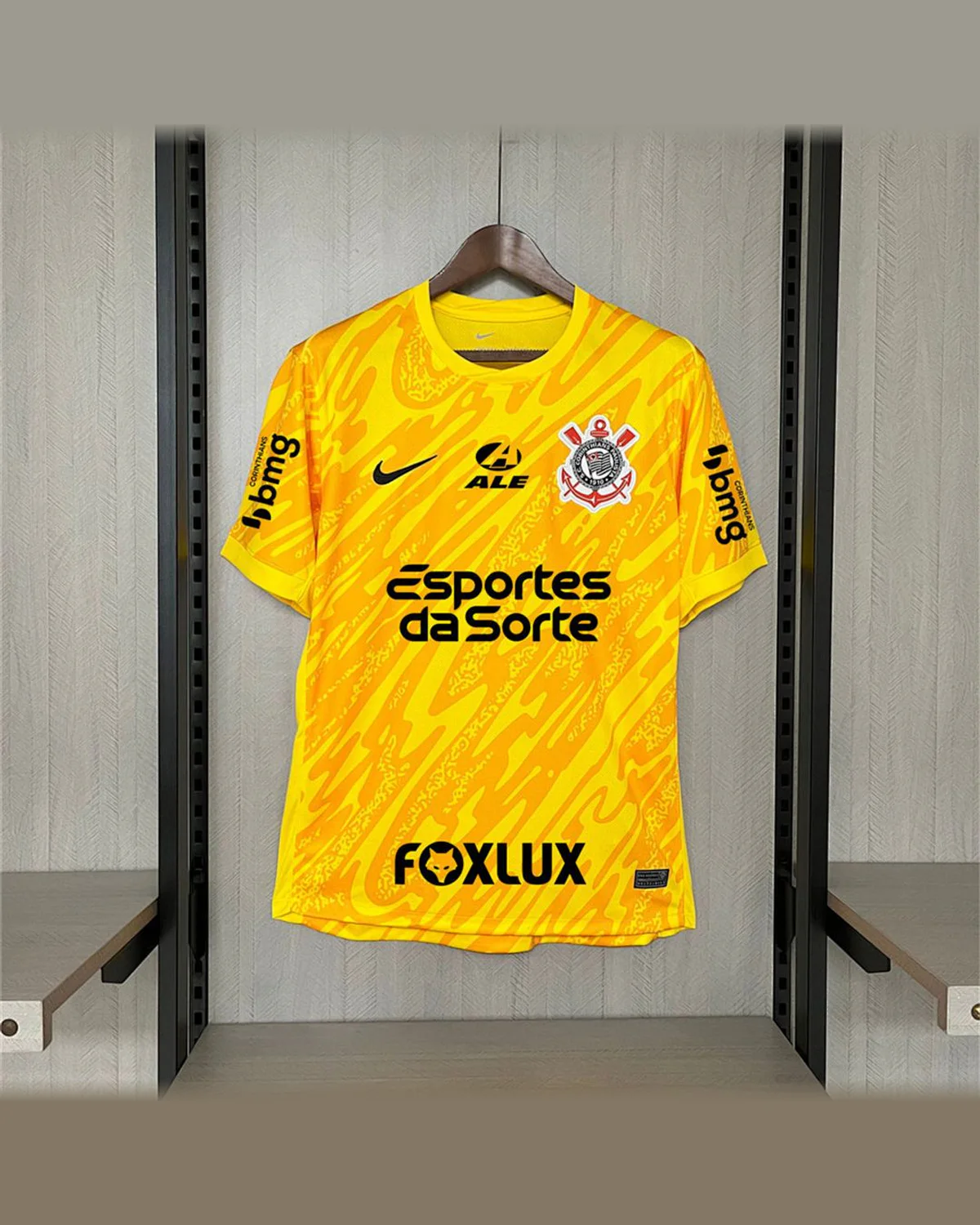 Corinthians 2024/25 Corinthians Goallkeeper All Sponsors New football jersey