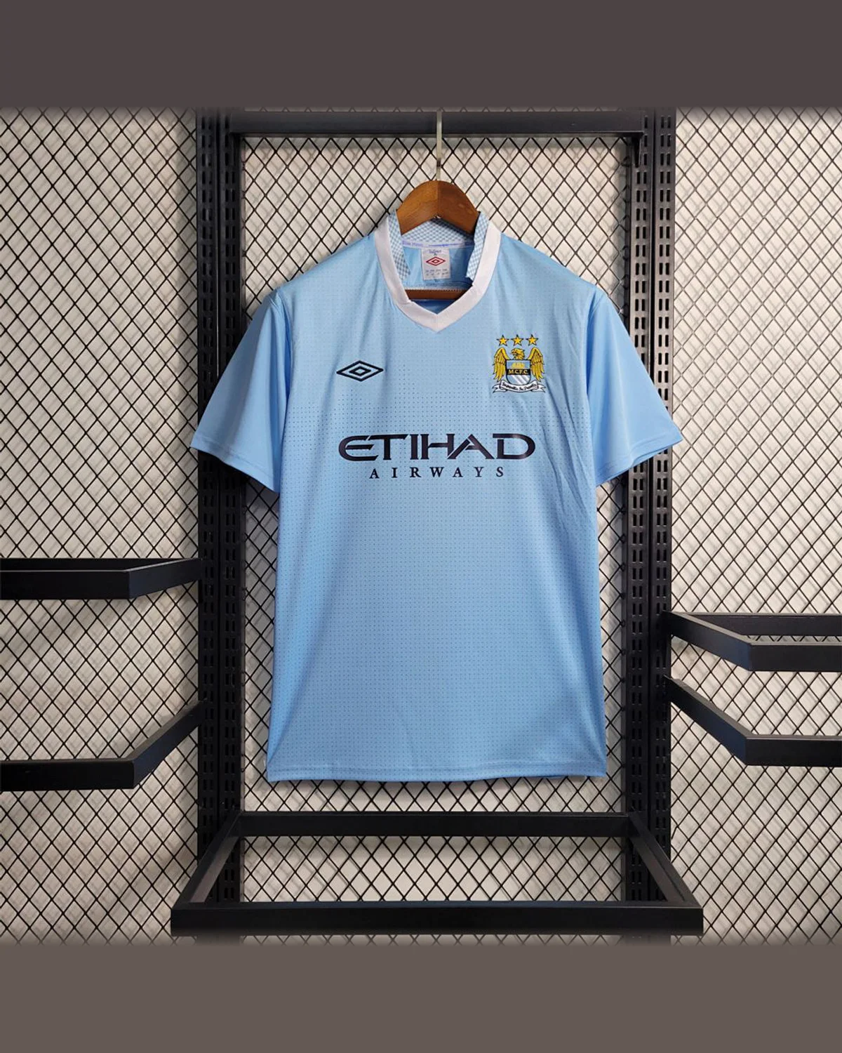 Manchester City Retro 11/12 Version Manchester City Home football jersey