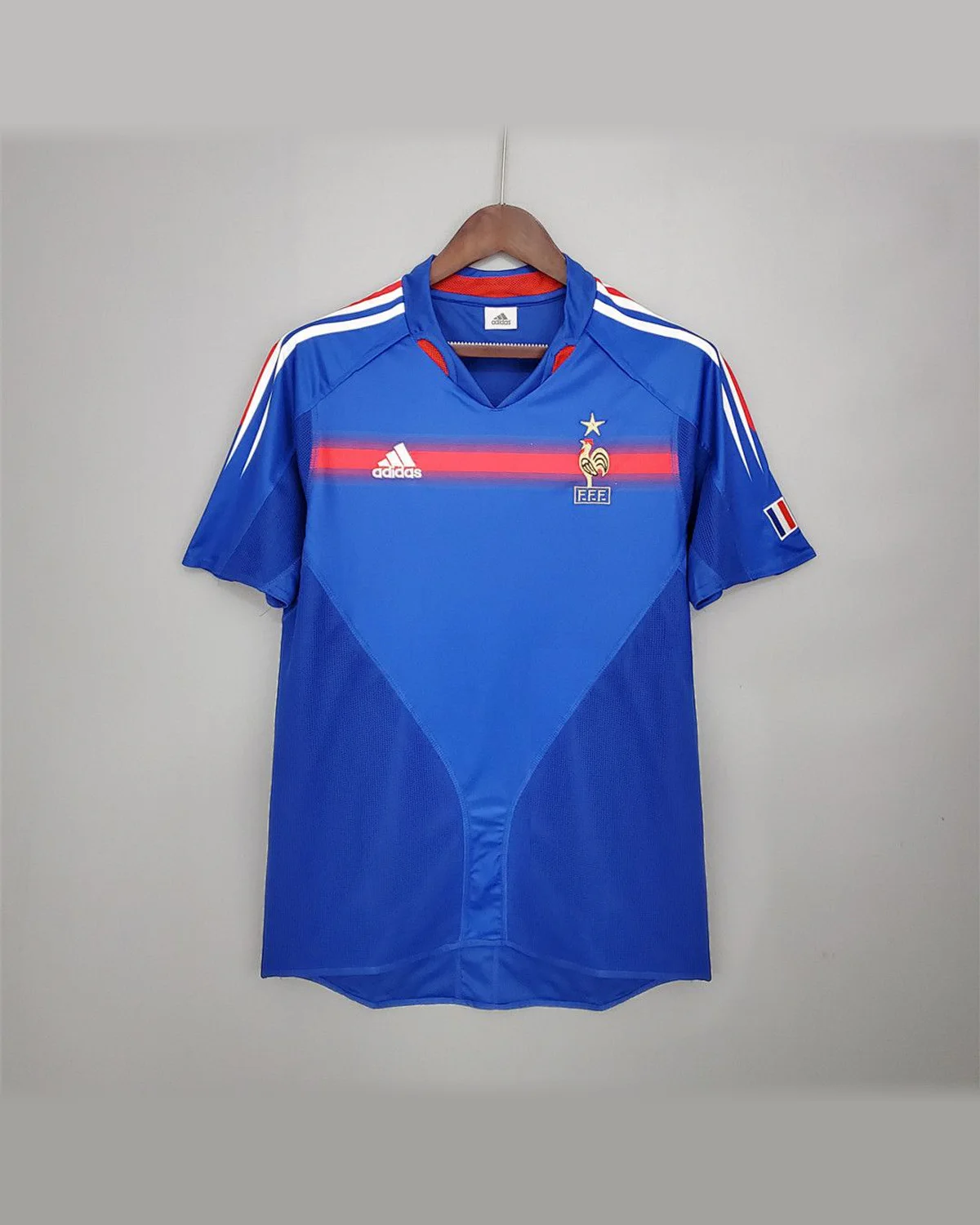 France Retro 2004 France Home football jersey