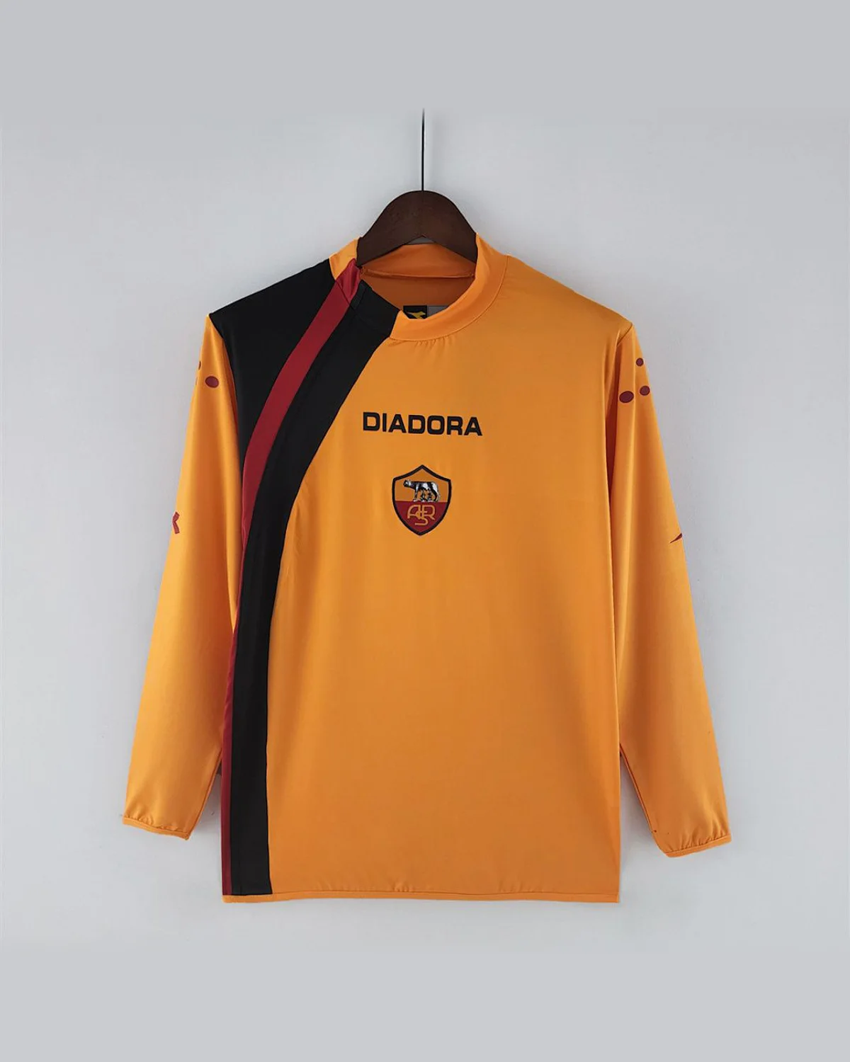AS Roma Retro 05/06 Long Sleeve Roma Home football jersey
