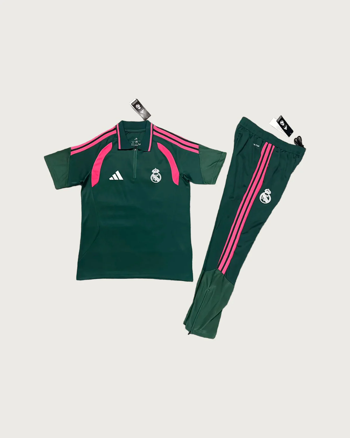 Real Madrid Real Madrid Forest Green Polo Set with Training Pants football jersey