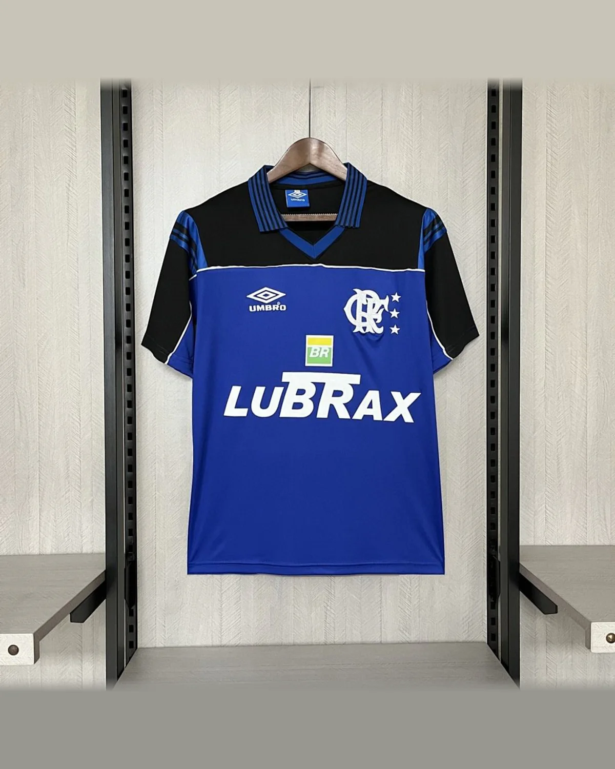 Flamengo Retro 1999 Flamengo Blue Goalkeeper Uniform Jersey football jersey