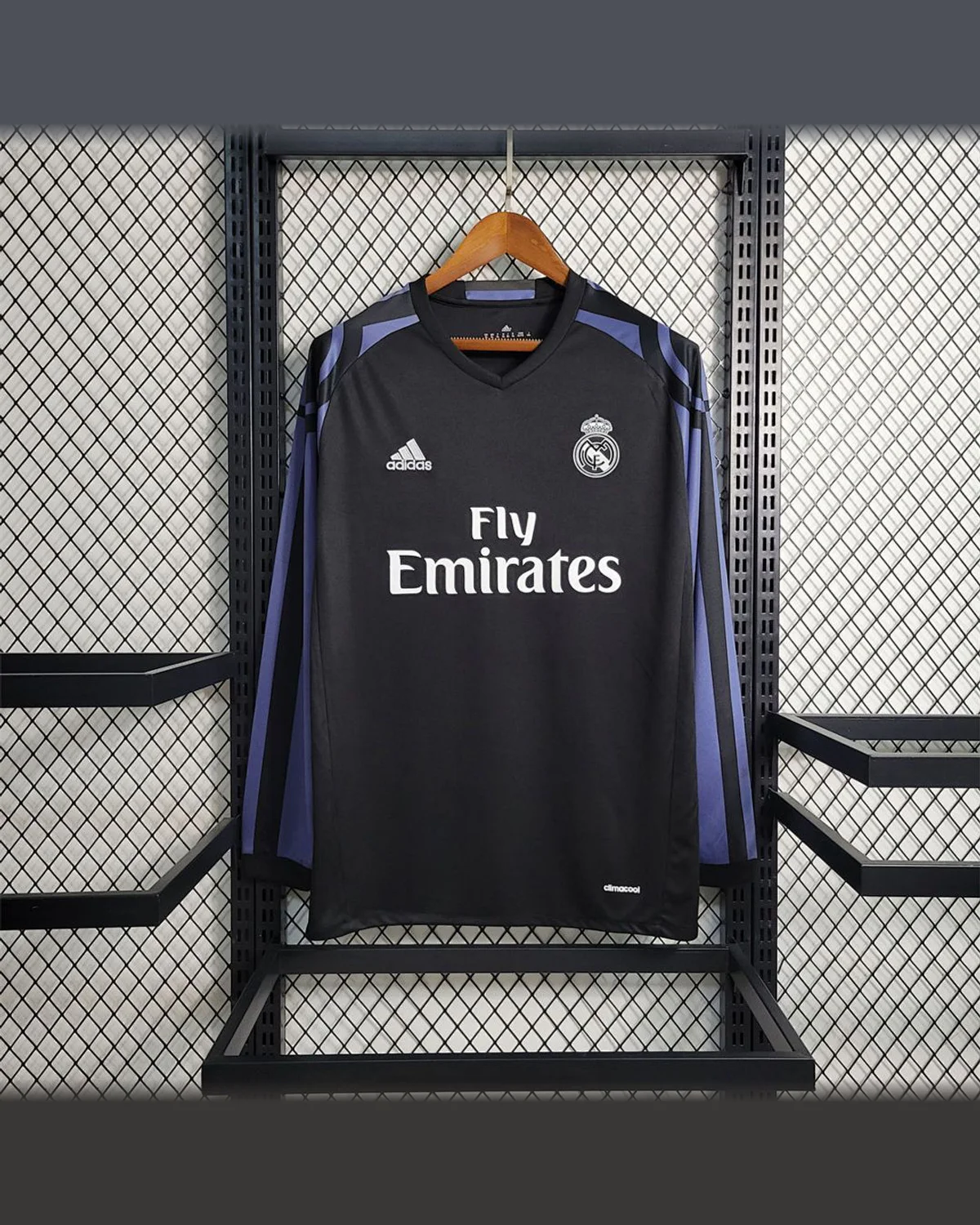 Real Madrid Retro 15/16 Real Madrid Long Sleeve Third Away football jersey