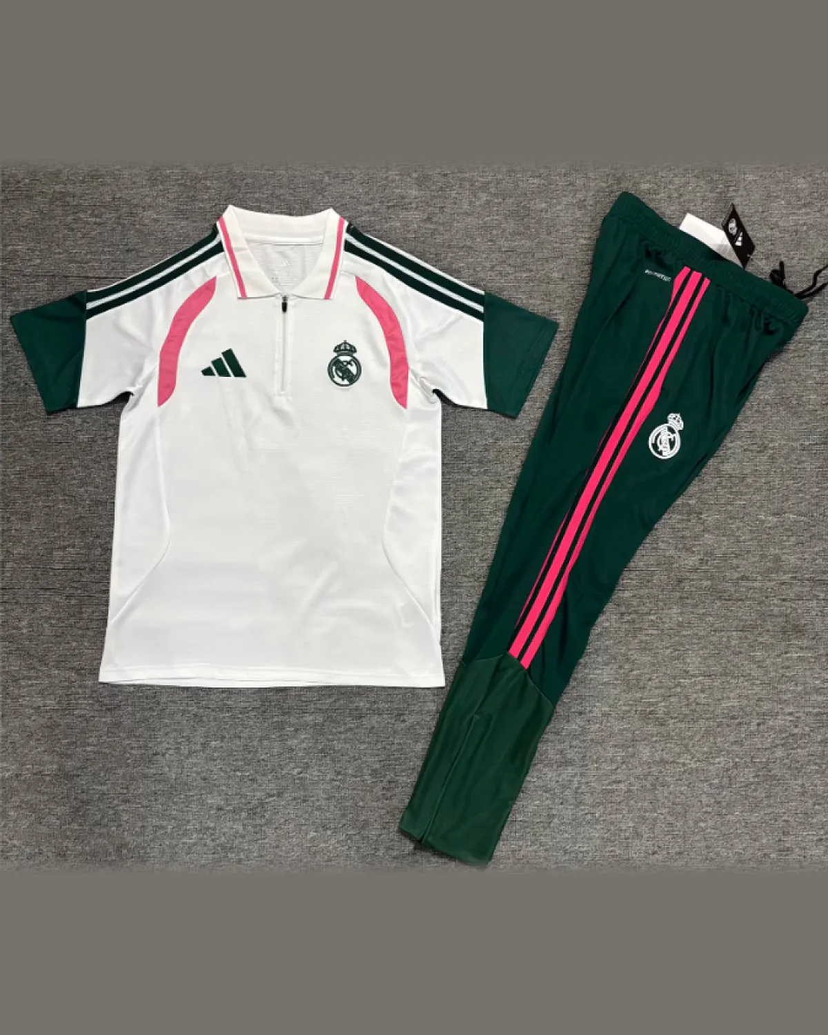 Real Madrid 2026/27 Real Madrid White Polo Shirt And Trousers Set football jersey
